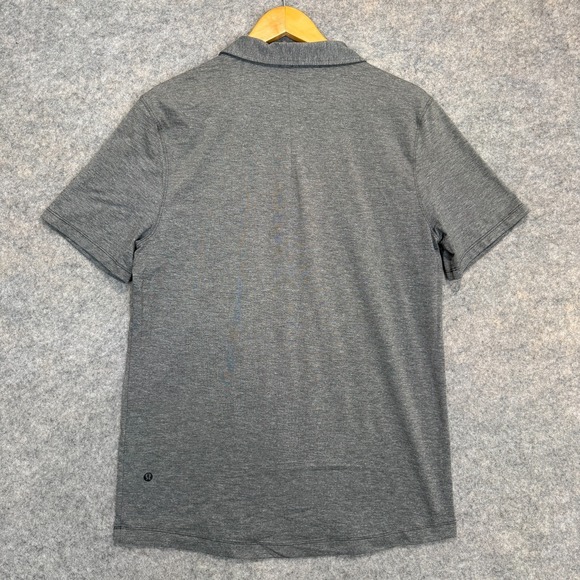 Lululemon Golf Polo Shirt Mens Large Slim Casual Button Performance Tee Summer - Picture 10 of 12